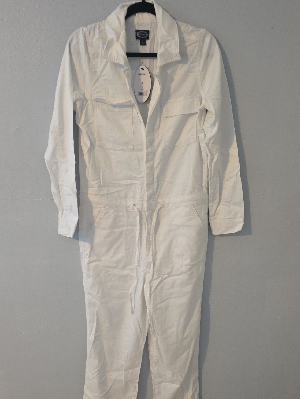 SCOOP White Broiler Jumpsuit Size 8